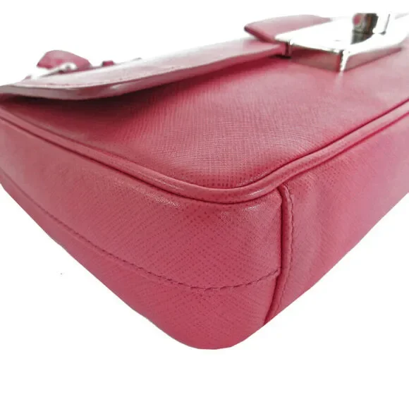 Auth Prada Shoulder Bag Pink Leather #168402P60B - Picture 10 of 12